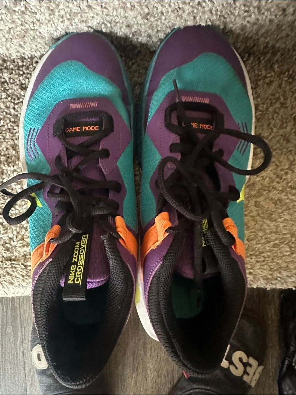 Nike Zoom Crossover Teal, Purple & Orange Sneakers 7Y